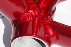 Candy Red Powder Coated Bike Component