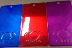 Transparent Blue Red Pink
