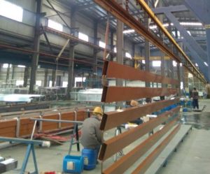 Powder coating line matters MDF powder coating